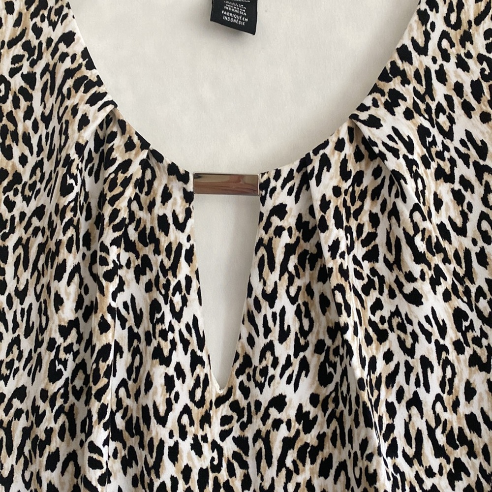 Whbm Leopard Print Top - image 1